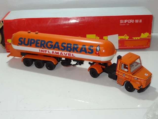 Arpra Supermini SUPERGASBRAS SCANIAタンク Supermini Arpra Brazil 1/50 Scania T 112 Zugm. m. Gas Tank - Aufl