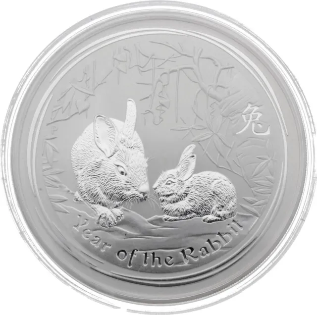LUNAR II Hase 2011 5 Oz Silber Australien Year of the Rabbit 8 Dollars