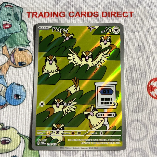 Pidgeot ex 225/197 - Holofoil SV03 Obsidian Flames - Special Illustration Rare Pidgeot ex 225/197 - Holofoil SV03 Obsidian Flames - Special Illustration Rare