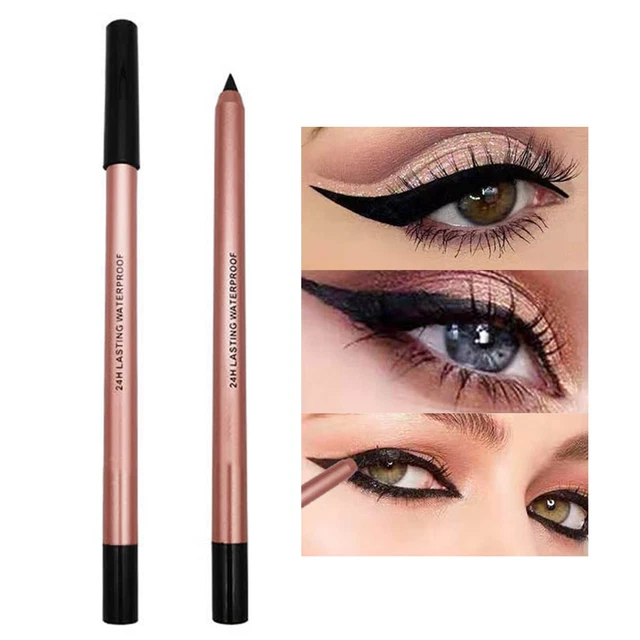 Pluma delineadora de ojos líquida adhesiva de doble extremo personalizada delineadores alados instantánea