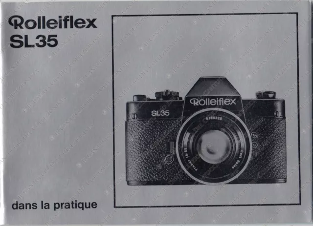 Rolleiflex SL 35 dans la pratique Instruction manual *libretto vintage