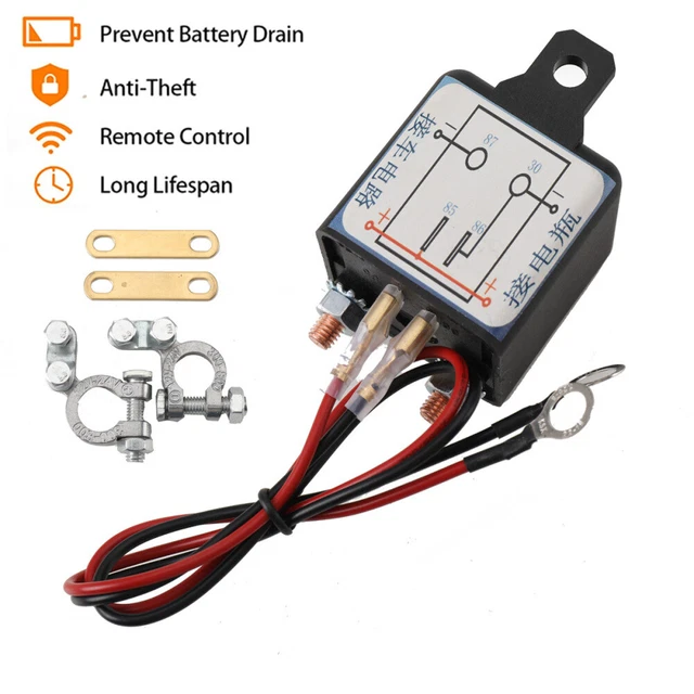 CAR BATTERY DISCONNECT Cut Off Isolator Master Switch W/Wireless Remote