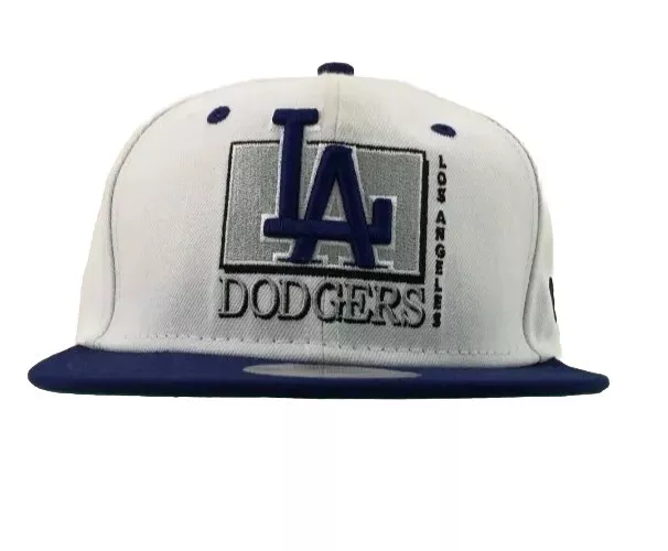 LA Dodgers Baseball Cap Mens White Blue 9Fifty New Era Adjustable Snapback MLB