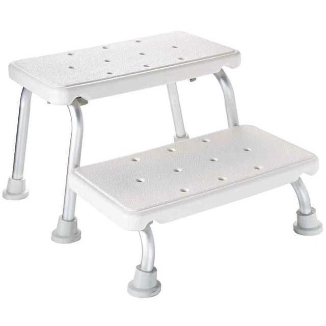 RIDDER sgabello a due stadi bianco 150 kg ausilio per salire sgabello da calpestio bagno RIDD