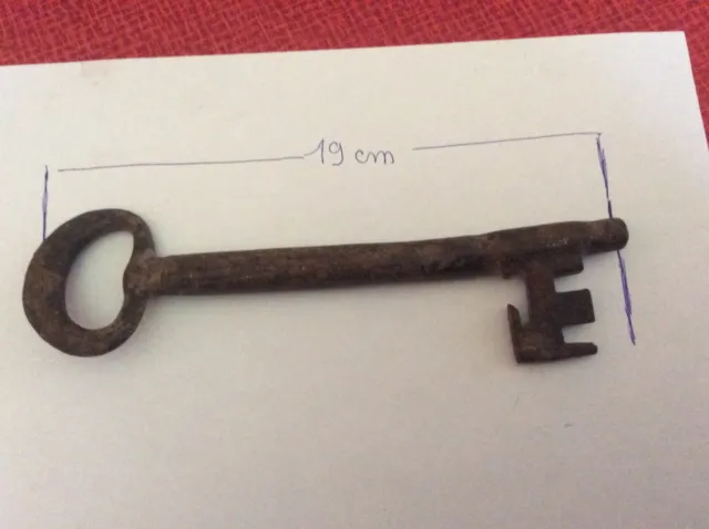 CLEF XVIII SIECLE FRANCE 19 cm Serrure Fer Forge Key Schlüssel Cle Chiave  Lock EUR 42,00 - PicClick FR