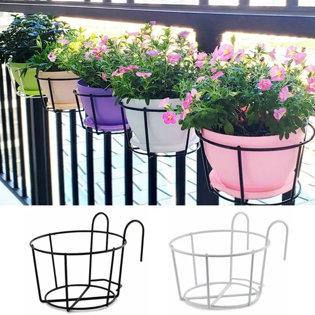 Sill de fenêtre Pot à fleurs suspendu, Pot de planteur, Garde-corps Balcon