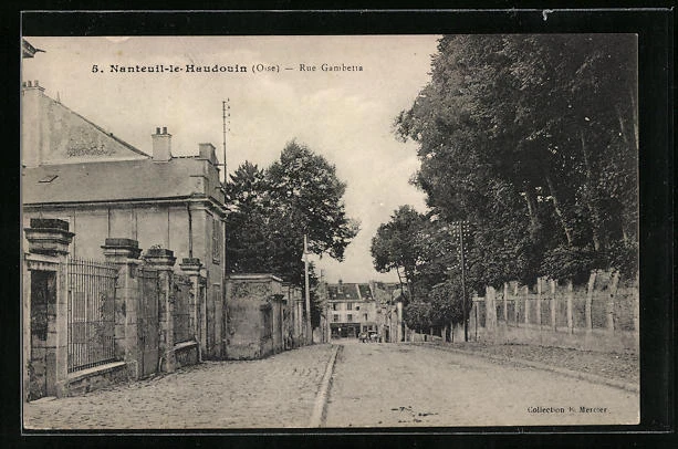 CPA Nanteuil-le-Haudouin, Rue Gambetta