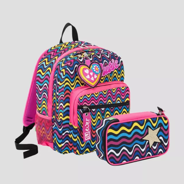 Seven Sj Gang Zaino + Astuccio Schoolpack + Quickcase Ever Cutie