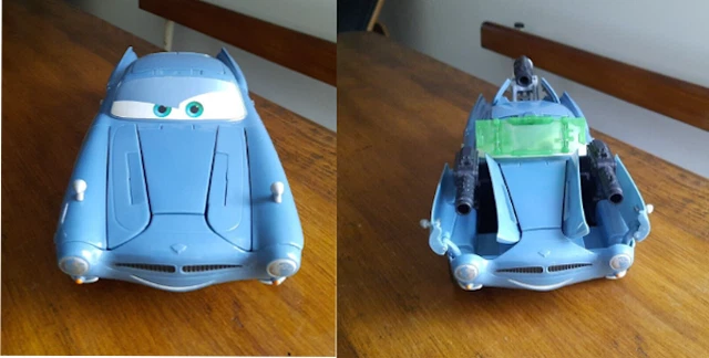 VOITURE FINN MCMISSILE Se Transforme avec Armes Et Sons V3620 Dessin