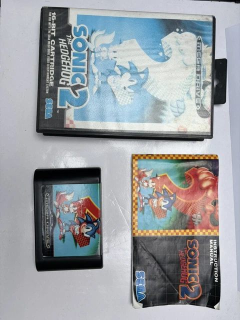 SONIC THE HEDGEHOG 2 For Sega Megadrive Complete with box and Manual £7 ...