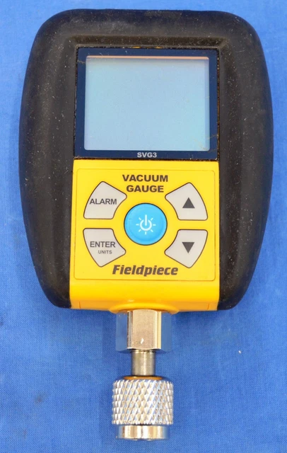 Fieldpiece SVG3 Compact Digital Micron Vacuum Gauge HVACR w/ Easy View Hook