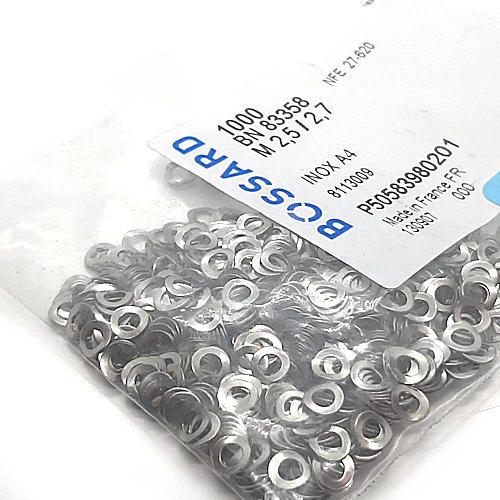[200pcs] 8113009 PAD M2.5/5X2.7X0.3/BN83358 DIN137B NFE27-620 PAD