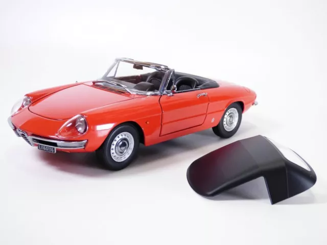 ALFA ROMEO 1600 SPIDER Duetto rouge 1966 1/18 avec ouvrants