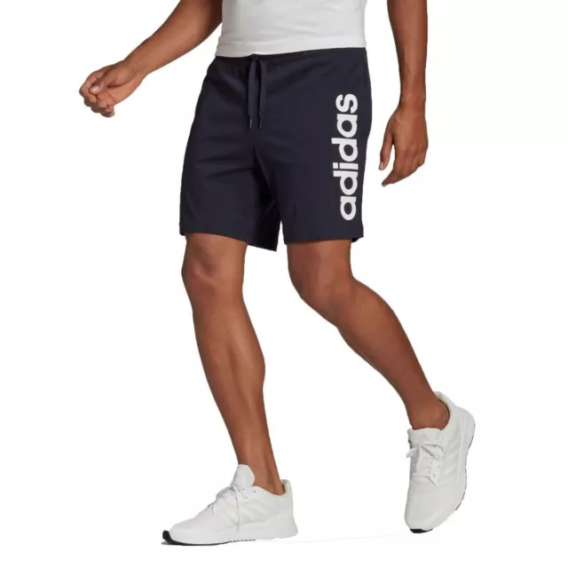 Pantaloncini Bermuda ADIDAS da Uomo Cotone Shorts Blu Con Tasche Padel Tennis L