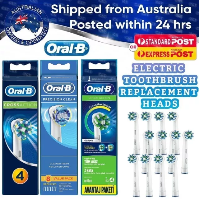 Genuine Oral B Replacement Braun Electric Toothbrush Heads Brush Head Refills