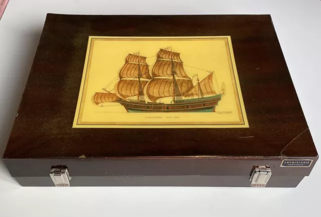 échiquier Backgammon ébénisterie véritable Staunton antique