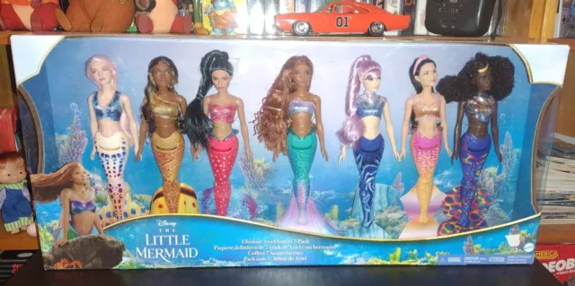 Disney Live Action Little Mermaid Ultimate Ariel & Sisters Fashion Doll Set 12"