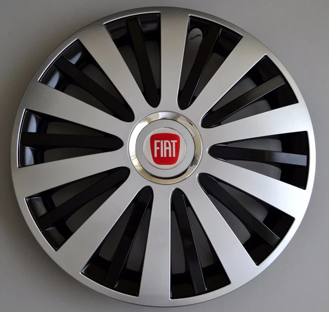 Fiat.... Set of 4 x 16"  Wheel Trims / Covers, Hub Caps ,Quantity 4,black&silver