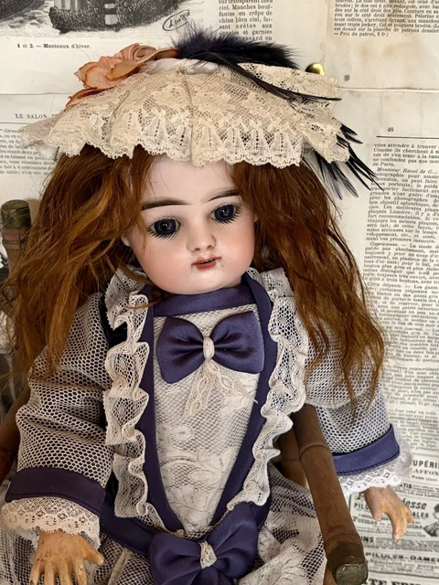 Poupée Ancienne à Yeux Jumeaux – Attribuée à Gaultier – Poupée De Collection