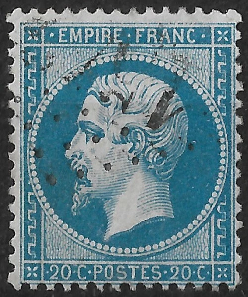 FRANCE VARIETE - Napoleon N° 22 Oblitere Gros Chiffre EUR 1,50