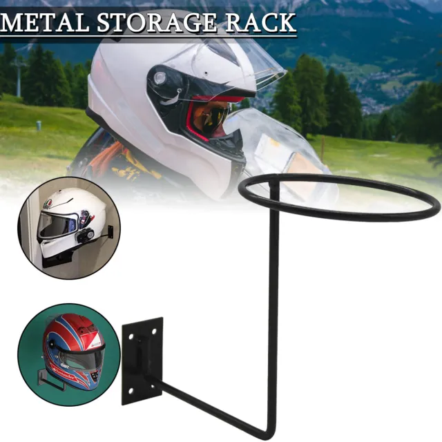 Motorcycle Bicycle Helmet Rack Holder Hat Display Stand Wall Mount Hook Hanger n