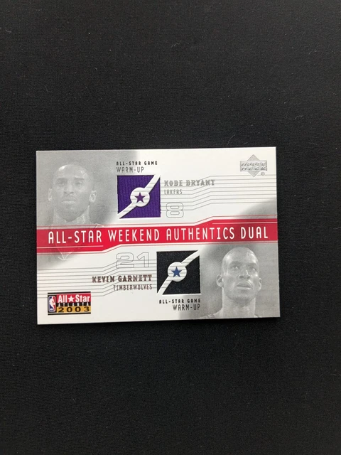 ALL STAR WEEKEND Authentics Dual Memorabilia Kobe Bryant And Kevin