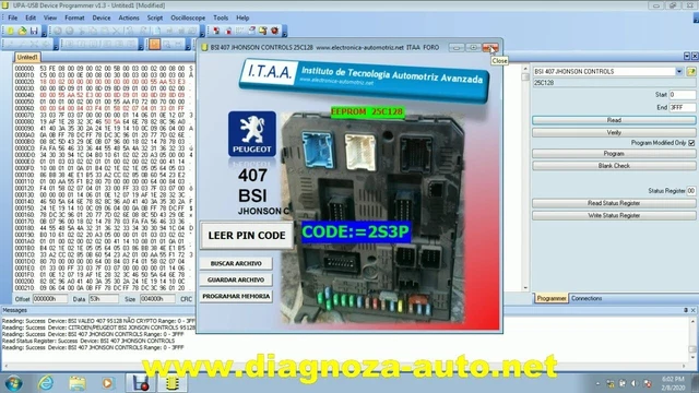 Interface USB UPA - Base De Scripts Remise à Neuf Pour Diagnostics Auto