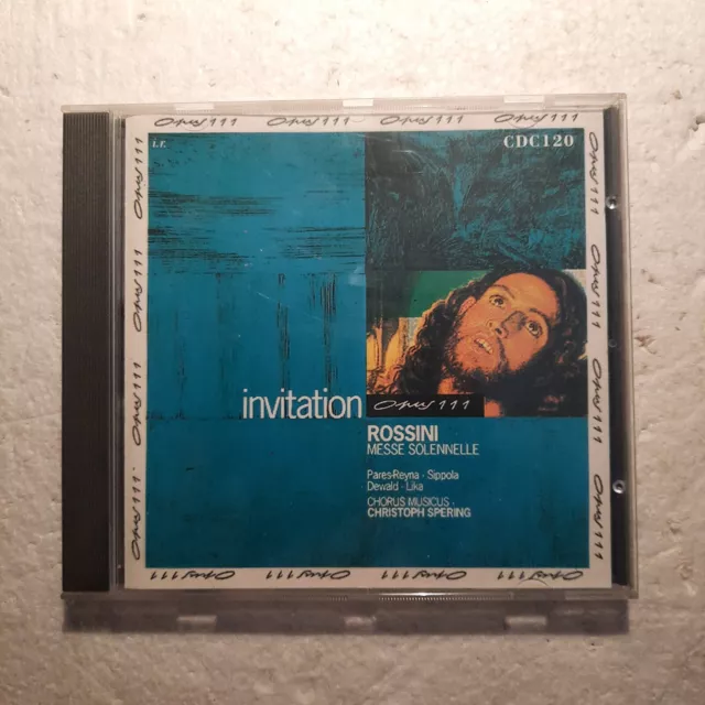 Christoph Spering Rossini Messe Solennelle Cd 1998 Opus 111 Cdc 120 France
