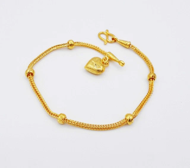 Collier Pendentif Guanyin Dragon Tournant - Or Jaune 24K - Rempli Or - Thaïlande