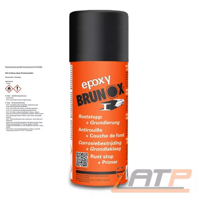 BRUNOX® 400 ml EPOXY SPRAY ROSTUMWANDLER SCHUTZ ENTFERNER ROSTSTOPP