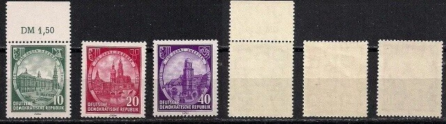 Germany 🇩🇪 DDR 1956 750 Jahre Dresden Mi 524 - 526 ** Satz (siehe Foto) postfr