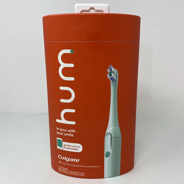 Kit de cepillo de dientes eléctrico recargable inteligente Colgate hum, 3 modos de vibración sónica