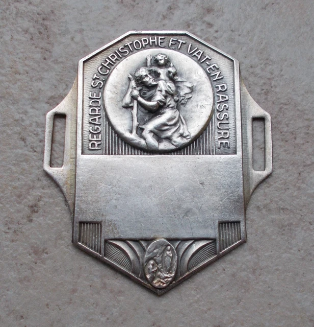 Plaque vélo Saint Christophe identité de propriété - Équipements vélos
