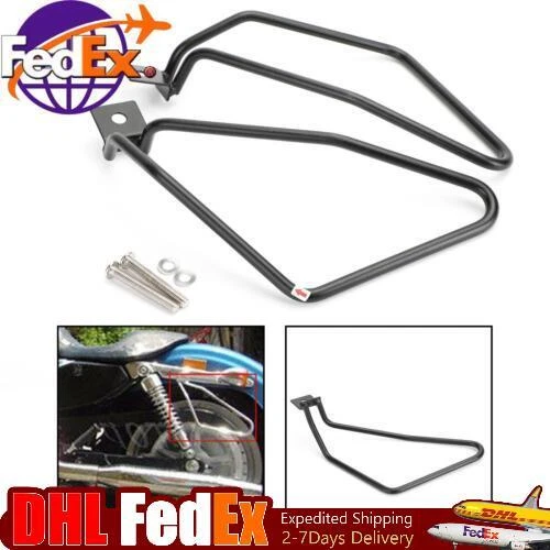 Saddlebag Support Bars Mount Brackets Fits Sportster 883 Iron XL883N Dyna US S3