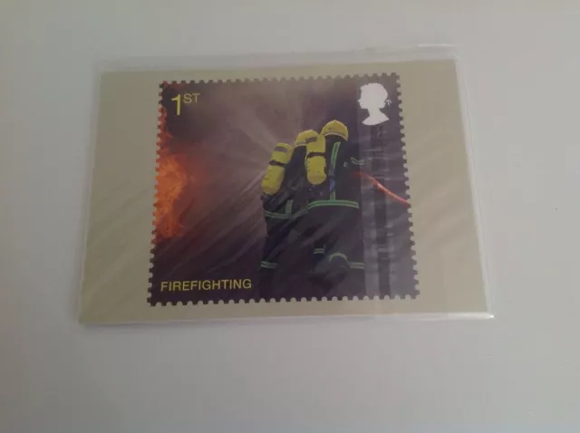 Royal Mail Stamp Card Series Postcards Set - Fire And Rescue Service 2009