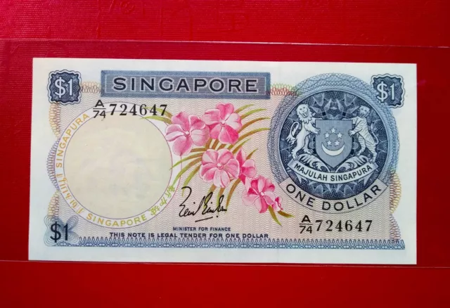 1967 Singapore 1 Dollar @ aUNC