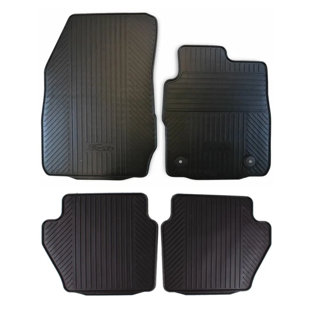 GENUINE FORD FIESTA Mk7 Front & Rear Rubber Contoured Car Floor Mats