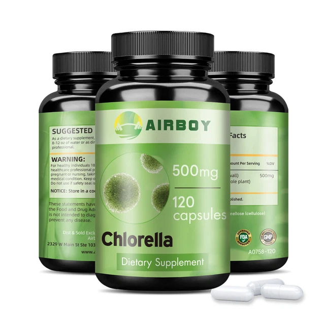 CHLORELLA 500MG Energy & Immune Booster,Antioxidant,Quality Assured