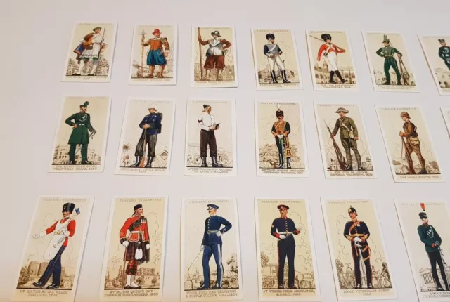 50 Cigarette Cards JOHN PLAYERS 1939 Uniforms Of The Territorial Army SET (#101) 3