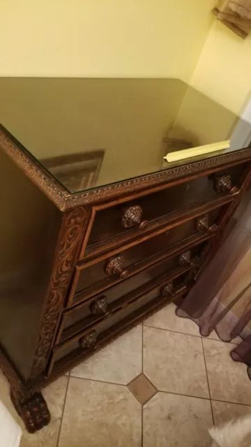 Antique Renaissance 4 Drawer Chest.Circa 1890 GORGEOUS! UNIQUE!