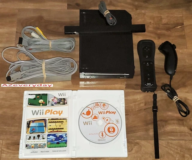 Wii Console BLACK Controller Motion Plus REMOTE + PLAY game Nunchuck LOT Tested Wii Console BLACK Controller Motion Plus REMOTE + PLAY game Nunchuck LOT Tested