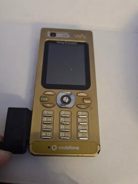 Telefono cellulare Sony Ericsson W880i oro con tutti gli accessori - molto raro