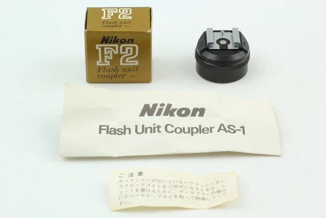 [*Sin usar*] Adaptador de zapata caliente acoplador de flash Nikon AS-1 para F2 de JAPÓN