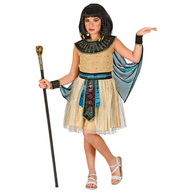 Costume Vestito Abito Travestimento Carnevale Cosplay Bambina - Regina Egiziana