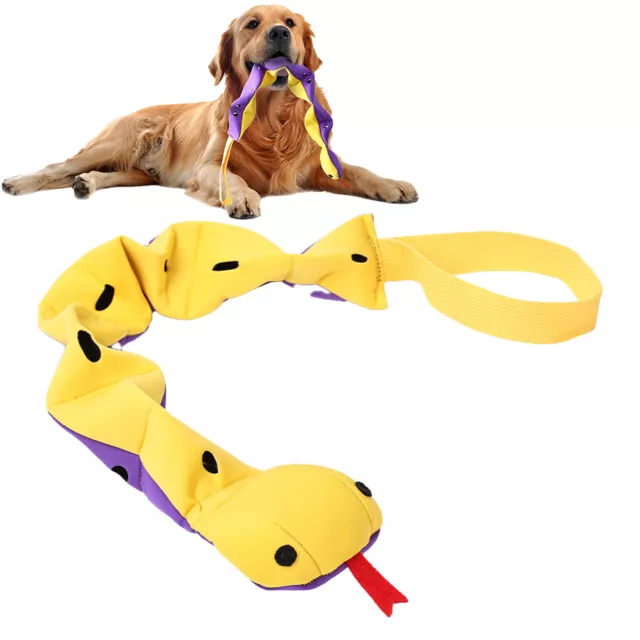 Squeaky Snake Shape Training Indestructible Snuffle Tough Interactive Dog Toy