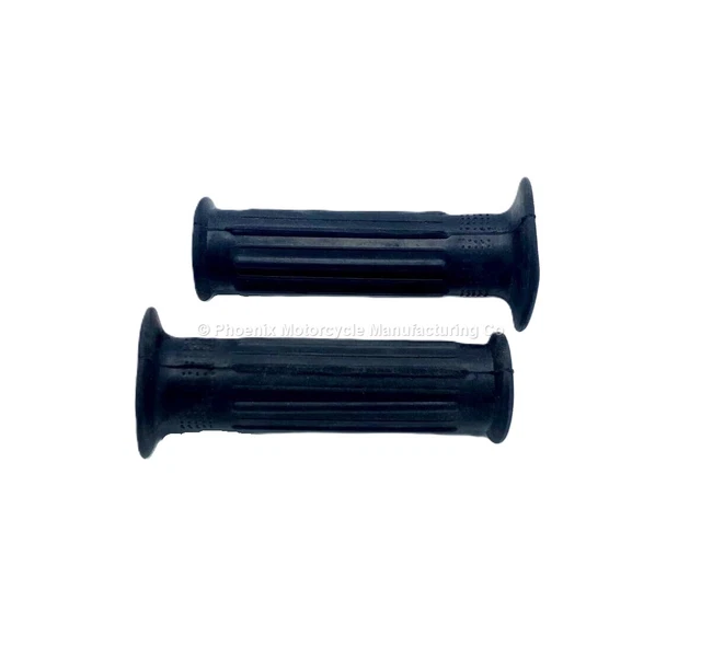thumbnail image 2 of SJ MOTORCYCLE ENGINEERING Replica Doherty Ribbed Grips For Triumph T140 TR7 | 7/8 Inch | One Pair 2 of 6