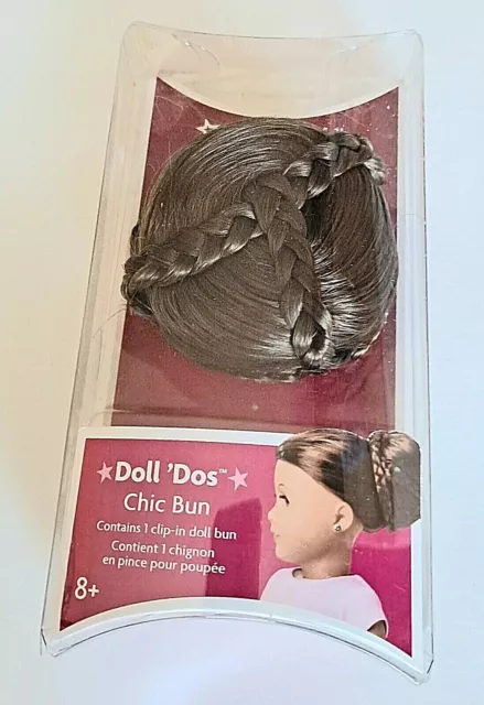 American Girl Doll 'Dos Chic Bun Brown NIP