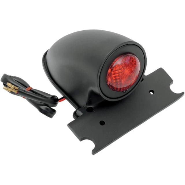 Sparto Satin Black Rear Tail Light Chopper Bobber Project