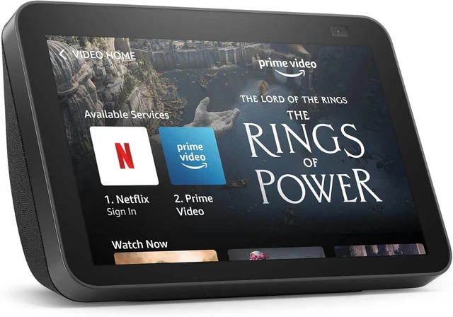 AMAZON ECHO SHOW 8 2nd Gen HD Smart Display Alexa 13MP Camera ...