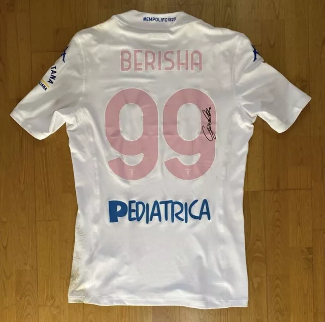 maillot porté match worn shirt maglia trikot unwashed Empoli Berisha